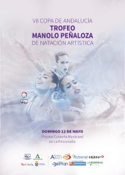 Cartel VII Copa de Andalucía Trofeo Manolo Peñaloza de Natación Artística web