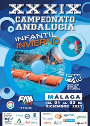 Cartel XXXIX Campeonato Andalucia Infantil Invierno 2023 SUBIR
