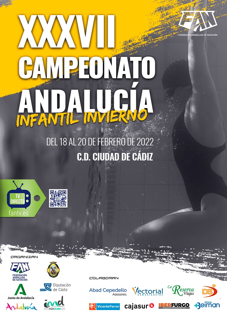 Cartel XXXVII Campeonato Andalucia Infantil Invierno baja